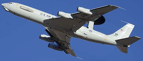 Boeing E-3B Sentry 75-0560 of the 552nd Air Combat Wing, MCAS Yuma, October 24, 2012